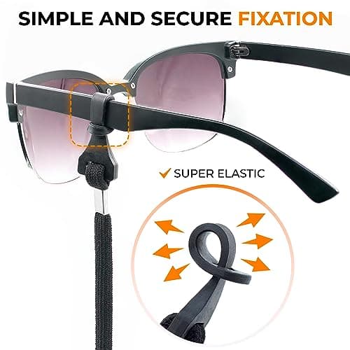 SIGONNA Eyeglass Holder Straps - 4 Premium Eyeglasses Cord for Men - Eye Glass Accessory Chain for Women - Sunglass Lanyard Around Neck - 4 Cords - Thumbnail 5