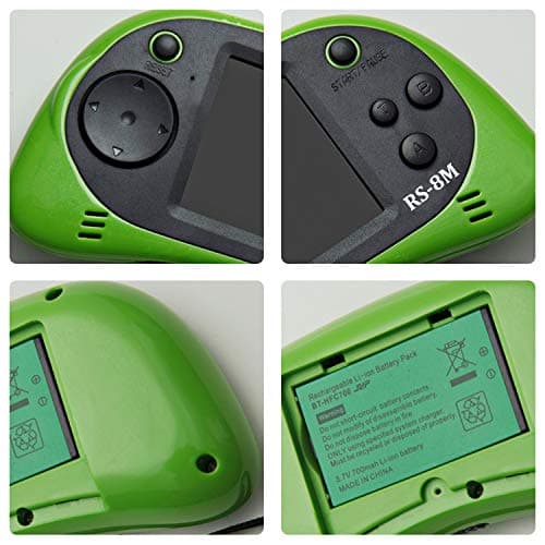 EASEGMER 16 Bit Kids Handheld Games Built-in 220 HD Video Games, 2.5 Inch Portable Game Player with Headphones - Best Travel Electronic Toys for Kids Age 3-10 Years Old Children (Green) - Thumbnail 6