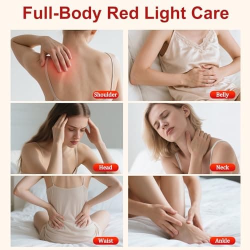 Red Light Therapy for Body Face, Infrared Light Therapy Lamp with Adjustable Stand, 660nm and 850nm Near Infrared LED Lights Panel, Red Infrared Lamp for Full Body, Gift for Men Women - Thumbnail 3