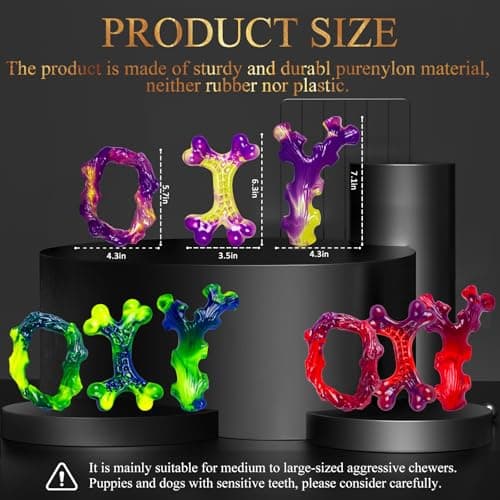 Frienhund 9-Pack Indestructible Dog Toys for Aggressive Chewers, Durable Chew Toys for Large Dogs, Dog Toy for Aggressive Chewer Large Breed, A Super Set for Happiness for All Dogs - Thumbnail 2