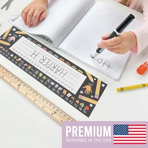Hadley Designs Desk Name Tags for Classroom –36 Student Name Tags for Desks, Name Plates for Classroom Decor, Teacher Supplies, Chalkboard Nametags, 1st-3rd Grade Kindergarten Preschool Must Haves - Thumbnail 3