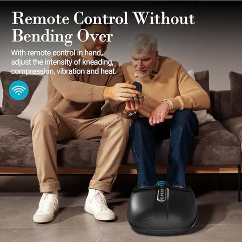 CuPiLo Foot Massager with Heat FSA Eligible HSA, Shiatsu Feet Massager with Remote Control, Multi-Level Compression Deep Knead Foot Massage for Neuropathy & Plantar Fasciitis, Gifts for Women Men - Thumbnail 5