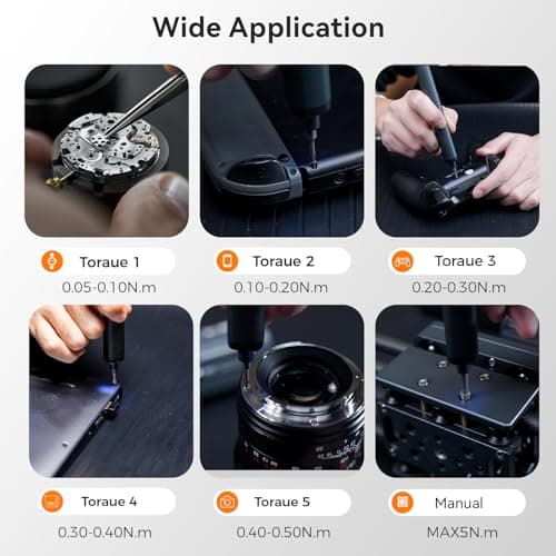 VMYTH 80 in 1 Mini Electric Screwdriver Set, Precision Cordless Screwdriver with OLED Smart Display, Magnetic Computer Repair Tool Kit for PC, Laptop, PS5, Electronics - Thumbnail 4