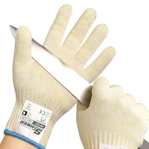 Schwer SlicePro Ultra-Durable ANSI Cut Resistant Gloves PR1501, 10X Reinforced Food Grade Cutting Glove, Mandoline Gloves for Kitchen Meat Cutting, Oyster Shucking, Fish Fillet Processing, M - Image 1