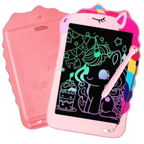 LCD Writing Tablet, Unicorn Drawing Pad Doodle Board, Colorful Toddlers Toys Drawing Board, Educational Toys for Boys Girls 3 4 5 6 7 8 Year Old Christmas and Birthday Gifts - Image 1