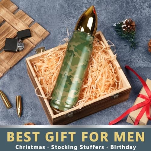 Funslive Gifts for Men Husband Him Dad - 17 oz Camo Tumbler Cup - Fishing Hunting Camping Birthday Mens Gift Ideas - Gifts for Men Who Have Everything - Dad Gift - Easter Mens Stocking Stuffers 2026 - Thumbnail 2