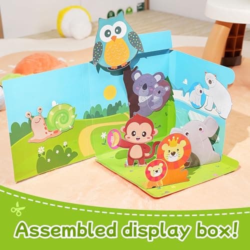 YPLUS Scissor Skills Activity Book for Kids Ages 3–7, 40 Paper Cutting Projects with Safety Scissors, Preschool Paper Craft Supplies for Fine Motor Skills & Art Learning - Thumbnail 5