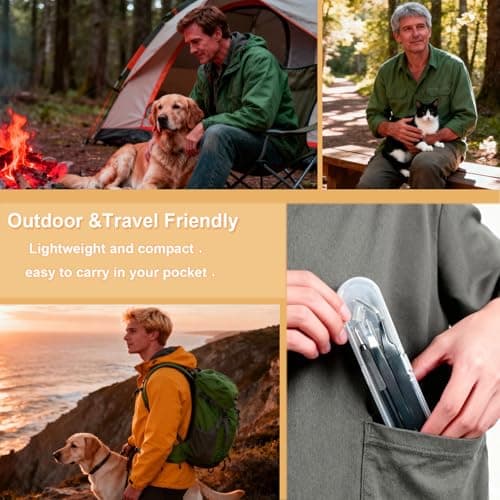 BVQWO Tick Removal Tool,Tick Remover for Dogs,Premium Tick Twister Stainless Steel 3 PCS -Tick Tweezers/Tick Fork/Handy Tin with Case -Safe for Human & Pets (Black) - Thumbnail 6