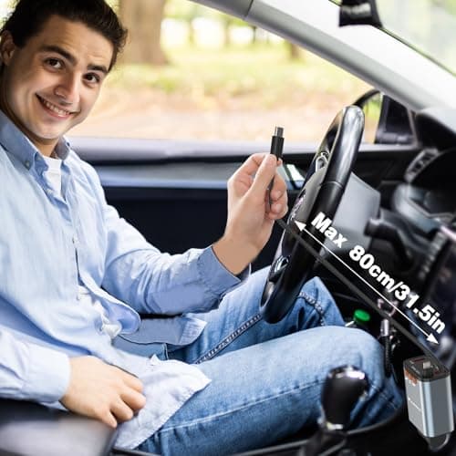 Bluetooth 5.3 Car Adapter, FM Transmitter Bluetooth Car Charger, 4 in 1 Retractable Car Charger, Phone USB C PD Fast Charging Adapter for RV SUV Truck, Fit iPhone 17/16/15/14 Samsung Galaxy S25/S24 - Thumbnail 6