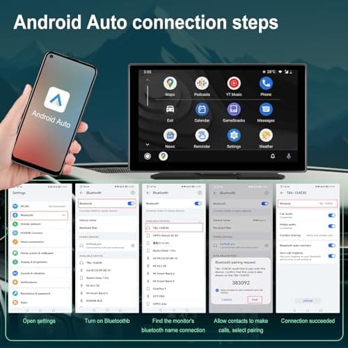 Isantepro 2-in-1 Wireless CarPlay Adapter & Android Auto for Apple iPhone, 2026 Upgrade Mini Bluetooth Dongle Convert Wired to Wireless, Plug & Play, USB A & Type C for 2016+ Cars, iOS 10+,Android 11+ - Thumbnail 3