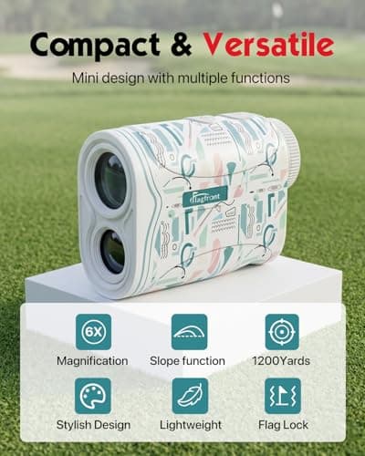 Flagfront Range Finder Golf Rangefinder with Slope, 1200 Yards Golf Range Finder, 6X Magnification, Flag Locking Vibration, Must Accessories for Golfer - Thumbnail 6