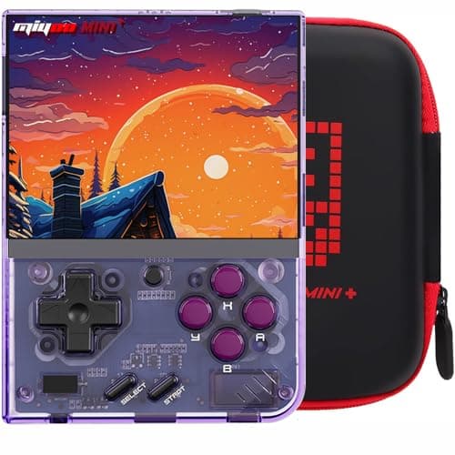 Miyoo Mini Plus with Portable Case Retro Emulator Handheld Game Console Latest Version with WiFi & RTC, 3.5’’ 640*480 IPS Screen 3000mAh Battery, Pulper 64GB - Image 1