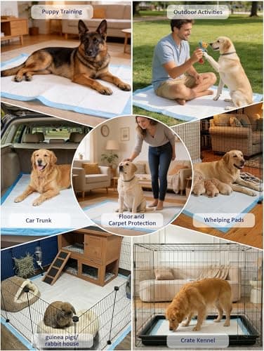 Ownpets Dog Training XL Extra Large Pad 35’’ x 32’’, Leak-Proof 6-Layer Pet Potty Training Pads Pee Pads with Quick-Dry Surface for Pets, Puppies, Adult, Sick & Aging Dogs, 40 Counts - Thumbnail 5