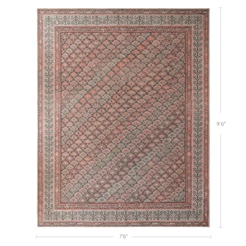 KNOTTING MATTERS Knot in Line 7’6” x 9’6” Area Rug – Warm Taupe & Clay Heritage Flatweave, Low-Pile – Easy Clean Area Rug – Perfect for Living Room, Dining Room, Bedroom – Pet & Kid Friendly - Thumbnail 2