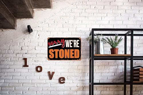 Carastora Fun Decorative Sign - Vintage Metal Tin Wall Art for the Man Den, Bar, Dorm or Garage - 420 Style Room Decor, 8x12 Inch - Thumbnail 4