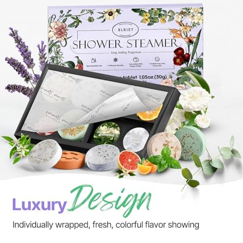 Shower Steamers Aromatherapy Blriet, Gifts for Women, Teen Girls, Wife, Her, Mom, Easter Basket Stuffers Birthday Gifts Decoration Travel Essentials Self Care Home Spa Relaxation - 8 Pack - Thumbnail 3