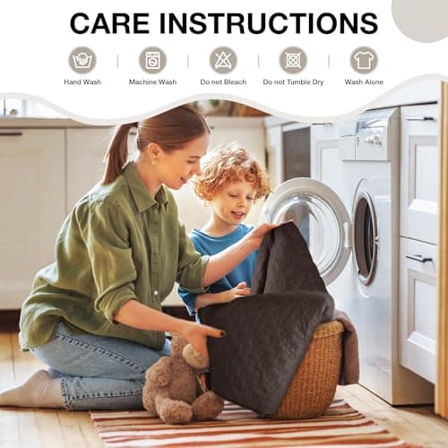 VANSOFY 100% Waterproof Recliner Chair Cover, Recliner Cover with Non-Slip Granule, Washable Reclining Chair with Pocket Furniture Protector for Kids, Pets(Chocolate, 23") - Thumbnail 6