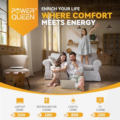 Power Queen 12V 200Ah LiFePO4 Battery with Built-in 100A BMS, 2560Wh Lithium Battery 15000+ Cycles, 10 Years Lifespan, Perfect for RV Trailer Motorhome, Camping, Solar Power System - Thumbnail 6
