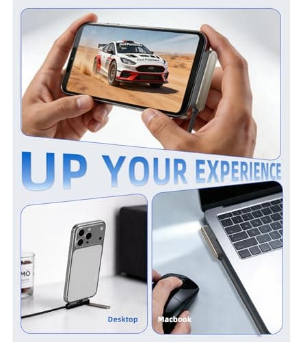 [2026 Upgrade] USB C to USB C Cable 5ft 240W, Braided Fast Charging Cable with Invisible Phone Stand, Extended Type-C Connector for Thick Cases, Compatible with iPhone 17/16/15 MacBook, Samsung Series - Thumbnail 5