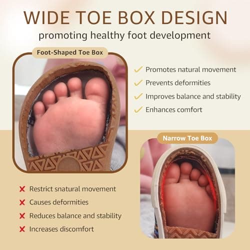 STEP QUEEN Toddler Girl Wide Toe Box Barefoot Walking Shoes Zero Drop Lace Sneakers for Outdoor Activities Beige Toddler 8 - Thumbnail 4