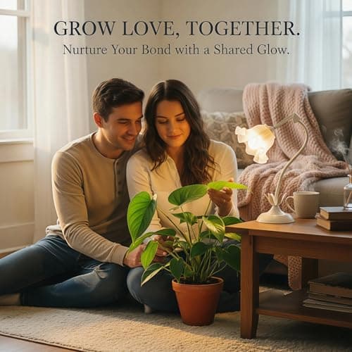 Table Top Grow Light for Indoor Plants – Decorative Desk Plant Light for Succulents Bonsai Cactus, Adjustable Desktop Grow Lights with Base, Cute Office Mini Grow Lamp - Thumbnail 3