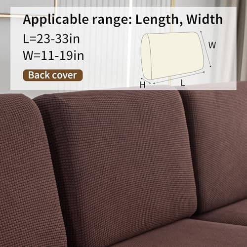 UWWGKK Modular Sofa Cover Sectional Couch Slipcovers for Dogs Pet Friendly - Thumbnail 5