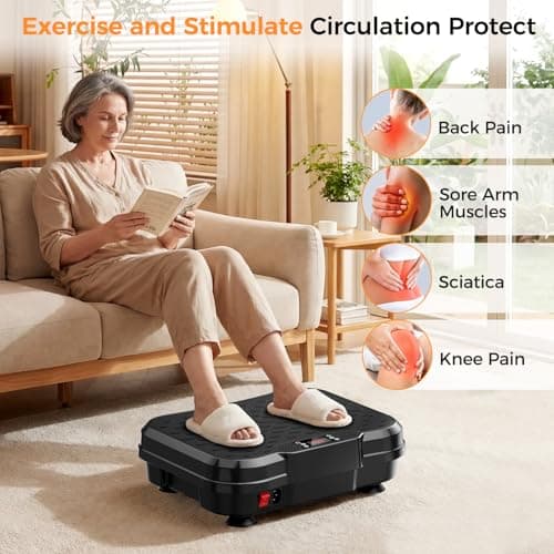 Trekora Vibration Plate Exercise Machine for Lymphatic Drainage, Vibration Platform for Weight Loss, 400 Lbs Capacity Shake Plate Full Body Workout Vibrate Fitness Platform for Home Women Men - Thumbnail 5