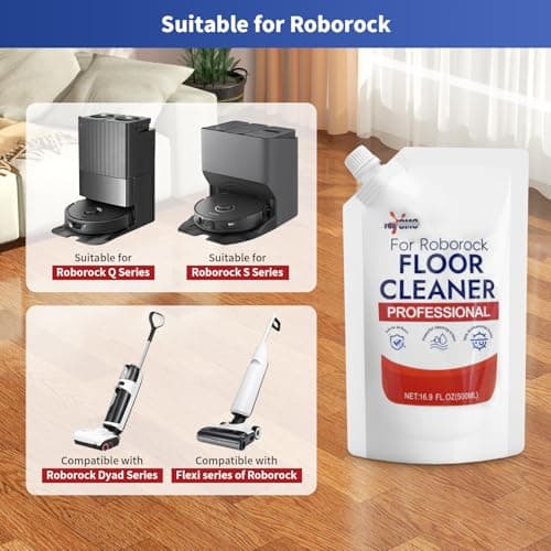 fepoch 1 Pack Original Scent Floor Cleaning Solution - For Roborock Robot Vacuum & Mop, Deep Cleans Hard Floors, Works With All Mopping Robot Vacuums - Thumbnail 2
