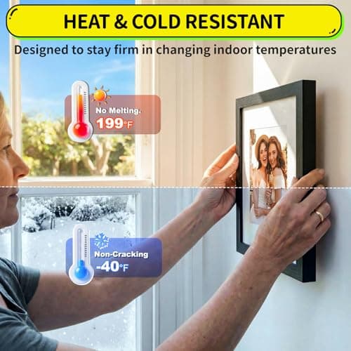 PHIXBEAR Extra Large Mounting Putty with Pull Tab, Removable Strong-Hold Clear Sticky Tack for Frames, Decor Signs & Display Pieces, No-Trace Double-Sided Adhesive Dots, 182 Pcs, 0.6" x 1.38" - Thumbnail 4