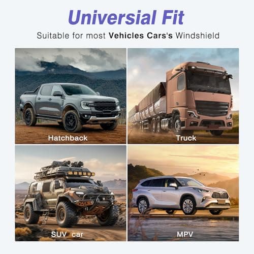 Windshield Sun Shade - Car Sun Shade Windshield Keeps Interior Cool, Foldable Sunshade for Car Windshield with Storage Bag for Cars, SUVs, 55'' x 32'' - Thumbnail 6