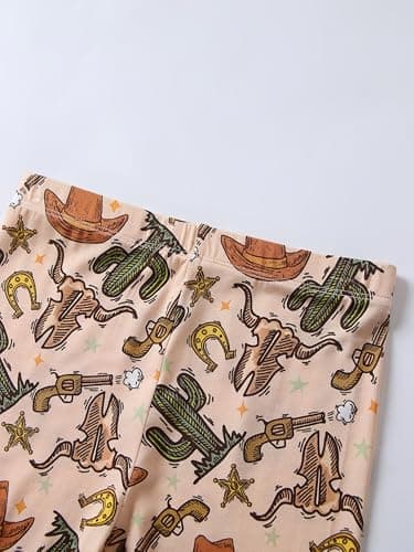 Joonberry Toddler Kids Soft Bamboo Viscose Long Sleeve Top and Pants Cloth Set–2-Piece 2-8Y Boys Girls Outfit（Cactus,4-5Y - Thumbnail 5