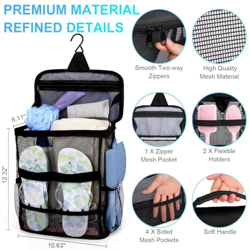 Dorm Room Essentials for College Students Girls Boys Guys, Large Capacity - Thumbnail 4