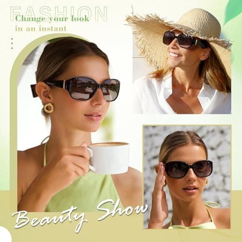 EYEGUARD 2 Pack Bifocal Reading Sunglasses for Women Oversized Sun Readers UV400 Protection Outdoor Reading Glasses 3.00 - Thumbnail 2