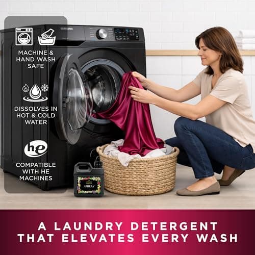 Honestly Margo Athena Luxury Laundry Detergent (32 oz, Pack of 1) – Laundry Detergent Scented with Amber Musk, Pink Pepper Perfume and Rose Perfume | Delicate Laundry Detergent, Liquid Soap, 11 Loads - Thumbnail 2