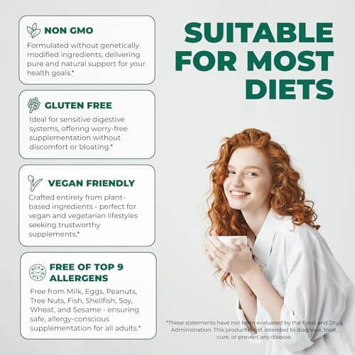 ELICORE Emergency Immune Support Supplement – Vitamin C, E, B6, Zinc, Elderberry, Echinacea, Garlic & Turmeric – Immune Booster for Adults – Gluten Free, Sugar Free, Vegan Friendly – 60 Capsules - Thumbnail 6