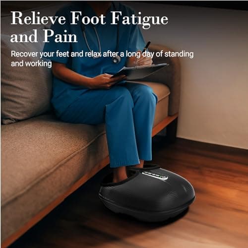 CuPiLo Foot Massager with Heat FSA Eligible HSA, Shiatsu Feet Massager with Remote Control, Multi-Level Compression Deep Knead Foot Massage for Neuropathy & Plantar Fasciitis, Gifts for Women Men - Thumbnail 3