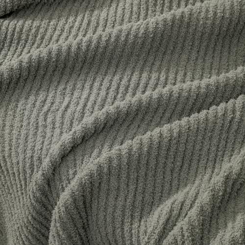 bearberry Soft Rib Knit Blanket Thin Warm & Breathable - Snuggly Minky Throw for Everyday Use, Travel, Chair | All-Season Machine Washable for Couches, Gifts, Family (Grey, 50”x60”) - Thumbnail 3