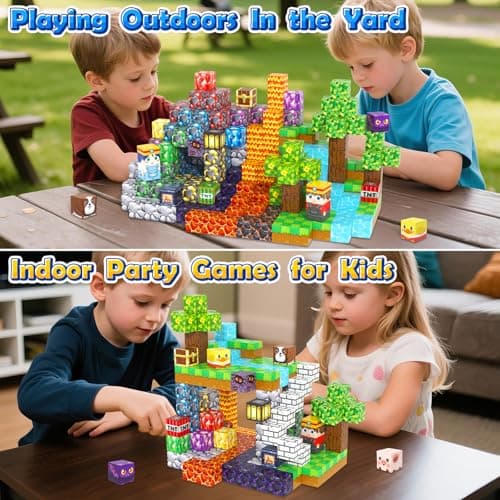 MyWodGame 150PCS Magnetic Blocks Building Toys for 3+ Year Old Boys Girls, Kids Sensory Montessori Construction Toys Christmas Birthday Gifts - Thumbnail 5