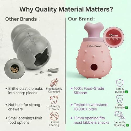 AniMood Interactive Dog Enrichment Toys, Dog Treat Dispenser Toy to Keep Them Busy, Stimulating Dog Toys & Durable Slow Feeder - Thumbnail 5