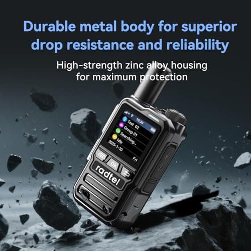 Radtel P8 PoC Radio (Push-to-Talk Over Cellular), Unlimited Range Nationwide Handheld Walkie Talkies, Rechargeable Two-Way Radios Long Distance GXIN Ham Radio (2 Pack with 2 SIM) - Thumbnail 4