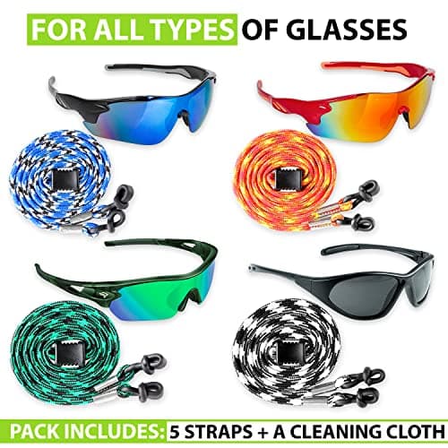 SIGONNA Eyeglasses String Holder Strap Cord - Eyeglass Chain for Men Women - Glasses Lanyard Holders Around Neck - Sports Eye Glass Straps Sunglass Retainer - Thumbnail 6