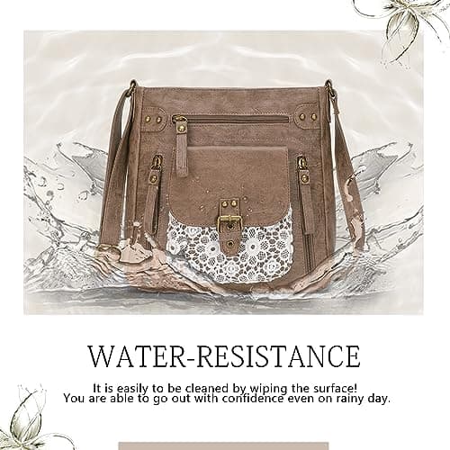 KL928 Crossbody Bags for Women, Multi Pocket Shoulder Bags, Medium PU Leather Cross Body Purses - Thumbnail 6