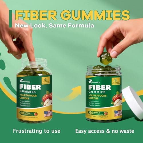 Femmetra 9G Fiber Gummies for Digestive Health & Regularity - Thumbnail 2