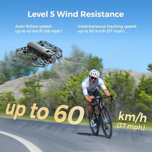 HOVERAir X1 PROMAX 8K Action Flying Camera, Foldable Drone with Camera with 42 KM/H Follow Speed, 10+ Fully Automatic Flight Modes, Fly Anywhere with OmniTerrain, SmoothCapture 2.0(Cycling Combo) - Thumbnail 4