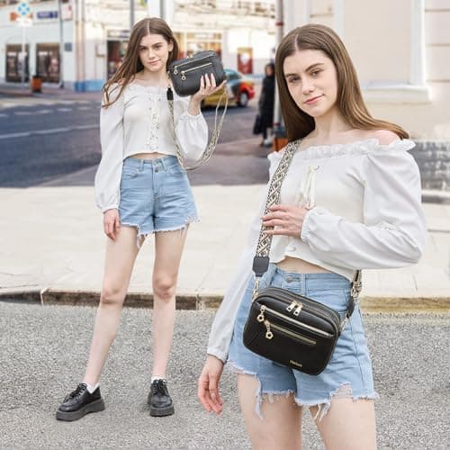 Crossbody Purse for Women Small Crossbody Bags Trendy Vegan Leather with Adjustable Shoulder Straps Mothers Wife Mom Gifts - Thumbnail 2