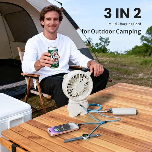 [2Pack,5FT] Travel Essentials, 3 in 2 USB A/C Cable to iPhone 17 Charger/iWatch Charger/IP, Braided Multi Charging Cable Cord, RV Camping Essentials, Designed for iWatch Series & iPhone17-11/iPad - Thumbnail 6