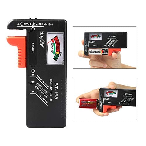 2Pcs Battery Tester Checker, Universal Battery Checker for AA AAA C D 9V 1.5V Button Cell Household Batteries Smal Electrical Monitor Meter Equipment (Requires No Battery for Operating) - Thumbnail 6