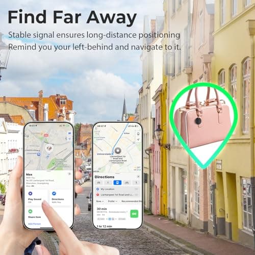 Tracker Tags- 4 Pack, Bluetooth Trackers Works with Apple Find My APP (iOS Only), 92 dB Sound, Replaceable Battery, Smart Tracking Tag Keys Finder and Item Locator for Keys, Bags, Luggage, Wallet, etc - Thumbnail 5