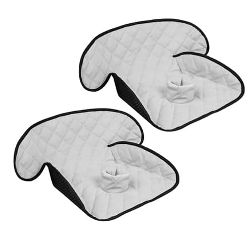 MOOB Waterproof Car Seat Protector - 2 Pack Premium Carseat Liner for Babies & Toddlers, Machine Washable & Quick-Dry, Anti-Slip Backing, Potty Training Pad for Infant Car Seat & Stroller (Grey)