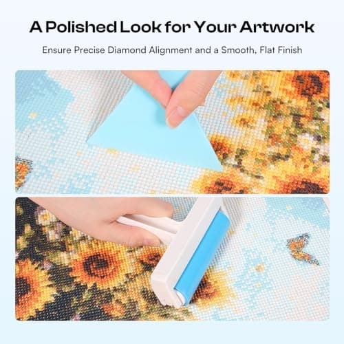 Caydo 31 PCS All Inclusive Diamond Art Accessories Kit, A3 LED Light Pad Set with Diamond Painting Sealer, Trays, Electric Pen, Roller Tool for 5D Diamond Paint - Thumbnail 6